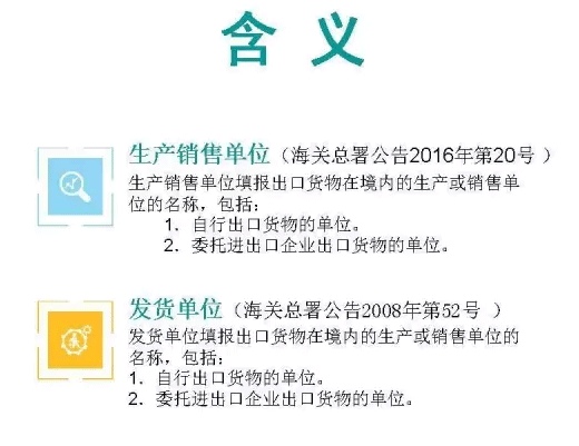 不難發(fā)現(xiàn)，它們只是單純地，調(diào)整了欄目名稱，含義并未發(fā)生任何變化。也就是說現(xiàn)在的“生產(chǎn)銷售單位”= 原來的“發(fā)貨單位”
