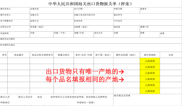 2018新報(bào)關(guān)單“境內(nèi)貨源地”該如何填寫(xiě)_出口報(bào)關(guān)單_非洲海運(yùn)_旭洲物流