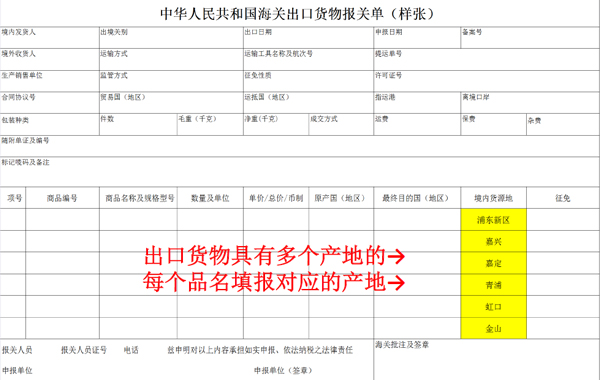2018新報(bào)關(guān)單“境內(nèi)貨源地”該如何填寫(xiě)_出口報(bào)關(guān)單_非洲海運(yùn)_旭洲物流